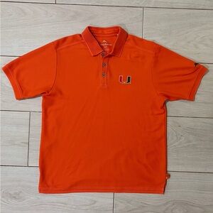 University of Miami Men's Orange Polo Shirt
